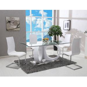 China Simple 0.35CBM 50kgs 76cm Solid Wood Dining Table Set supplier
