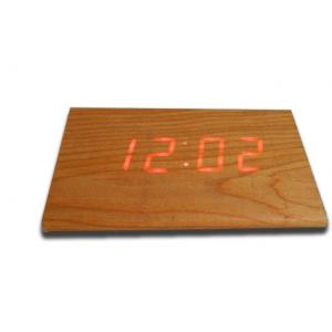 Fashion Design Triangle Shape Wooden Digital Alarm Clock