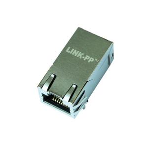 China 2250504-1 1x1 port 2.5G BASE-T POE RJ45 Jack modulaire avec le transformateur supplier