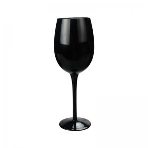 475ML Black Colored Wine Glass Handmade Exquisite Craftsmanship