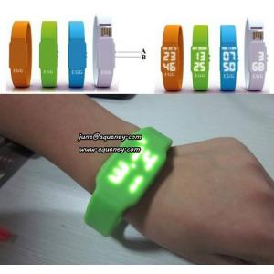 China New Hot products colorful Sports Silicone Touch Led Watch supplier