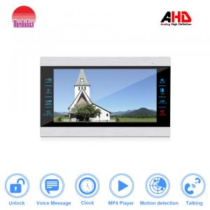 China Fashional 4 wired AHD video door phone with door release support watching movies and motion detection supplier