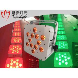 12 X 18 Watt LED Par Light / Wireless DMX LED Lights With Flicker Free Battery Light