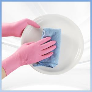 China Nitrile Gloves Price 9 Inches Pink Disposable Nitrile Gloves Powder FreeFor Single Use 100pcs / Box supplier