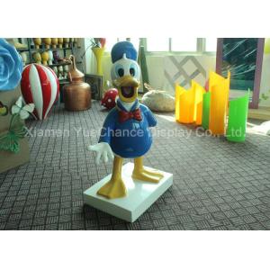China Disney Cartoon Character Statues Life Size Fiberglass Donald Duck Sculpture supplier