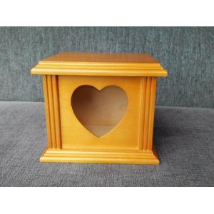 China NEW Design Birch Wood Pet Memerial Wooden Pet Urn with Picture Frame supplier