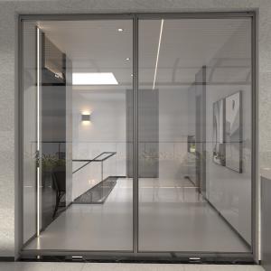 Grey Bifold Slimline Aluminium Internal Sliding Doors Balcony ODM