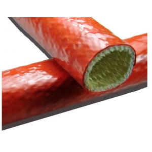 China Flame Heat Shield Fire Proof Fiberglass Sleeving For Hydraulic Pipe Protection supplier