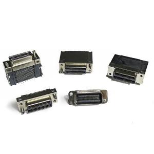 China Delander 64 Pin 1.27mm Pitch Champ Connectors PCB Type Right Angled Communication Devices supplier