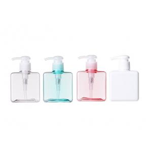 China Square Shape Body Cosmetic PETG Bottle 250ml Capacity PP Pump Material Durable supplier