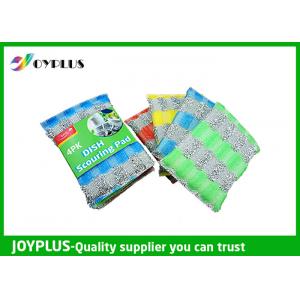 Durable Non Abrasive Scouring Pad , Dish Cleaning Scrubber Nylon / Sponge Material