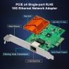 PCIe x4 Single-port RJ45 10G Ethernet Network Adapter for Windows, Linux, Ubuntu