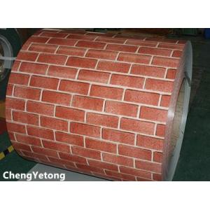 China Brick Grain Prepainted Stainless Steel Strip Coil For Exterior Wall Decoration supplier