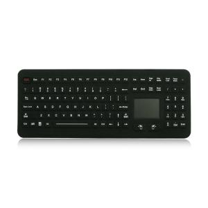 China Ruggedized Silicone Industrial Keyboard With Touchpad, Washable Silicone Medical Keyboard supplier