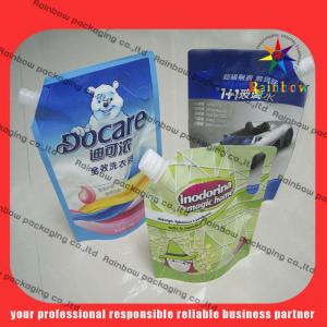 China lovely detergent spout pouch packaging with hang hole supplier