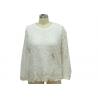 China Fashionable Dressy Ladies Casual T Shirts White Long Sleeve Lace Top OEM Service wholesale