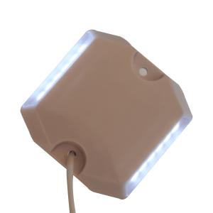 DC12V Plastic Solar LED Road Studs 5000mcd High Intensity Reflective Cast Plastic