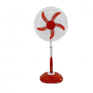 Household 12V DC Fan 16 Inch Rechargeable Stand Fan With LED Light And Charging Battery