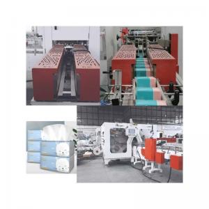 China Plastic Bag Package Facial Tissue Folding Production Line with After-sale Service supplier