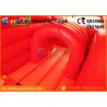 Fun Truck Bounce House Inflatables Obstacle Course Red Fire Retardant