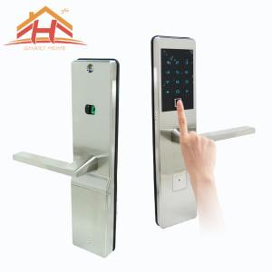 China Bluetooth Touch Screen Fingerprint Door Lock Low Voltage Warning with IC Card supplier