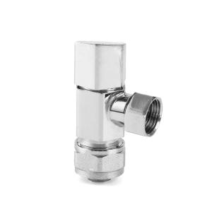 China Soupapes d'arrêt forgées stables d'angle de Chrome, valve de déchets en laiton d'angle de scène multi supplier