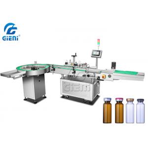 Pharmaceutical Plastic Glass Dropper Bottle Labeling Machine 300pcs/Min