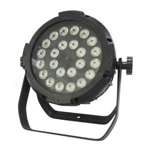 China High Lumen 24x10W IP56 Aluminum RGBW 4in1 DMX LED Silent Flat Par Concert Light supplier