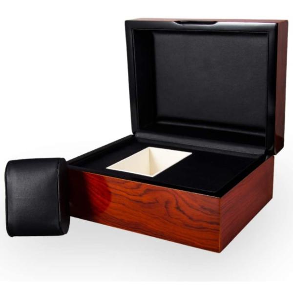 China Luxury Glossy Custom Watch Box Classic Rectangle Design Versatile Wood Watch Packing Box wholesale
