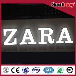 China arcylic vacuum forming chorme metal Channel Alphabet Letter Sign supplier