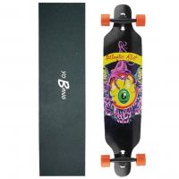 China 8layers Canadian Maple Longboard Deck Skateboards With Matte Painting Alu Trucks on sale