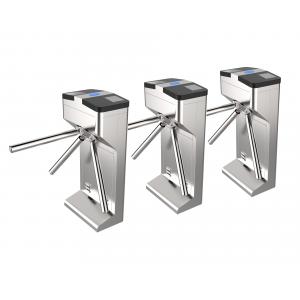China Semi Automatic Tripod Turnstile Gate With Drop Arm Down Function And Anti - Pass Back supplier