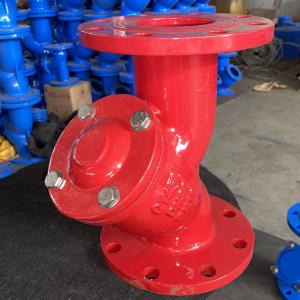 China Blue DN250 4 Inch Y Strainer Valve Ductile Iron Gggg40 For Water Filter Spare Parts supplier
