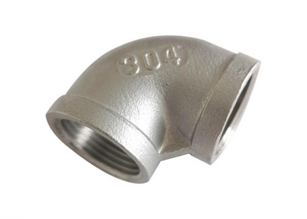 3/4" Stainless Steel Pipe Fitting 90 Degree Bsp / Bspt / Npt Threaded Elbow