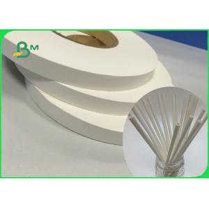 60gsm 120gsm White Printable Slitted Paper Roll Food Grade For Paper Straw
