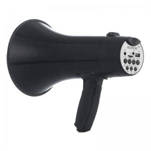 NO Remote Control 40W Black Siren Megaphone with Detachable Microphone