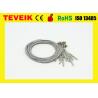 China EEG cable with DIN1.5 socket , 1m,Gold plated copper electrode eeg cup electrodes wholesale