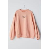 China Custom Plain Pullover Cotton Women Crew Neck Shirt Casual Sweatshirt on sale