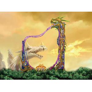 China A montanha russa mágica original do laço do parque temático do divertimento monta o equipamento supplier