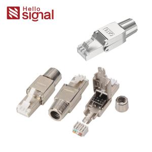 China RJ45 FTP CAT6 enchufe sin herramientas CAT6 RJ45 enchufe blindado ZC-G40S-4-C6 supplier