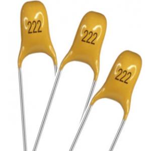 2200pF Flameproof Radial Leaded Capacitor , Stable Ceramic Capacitor Mlcc