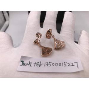  full Diamonds earrings in 18 kt pink gold or yellow gold