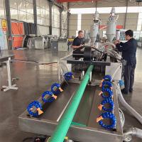 China HDPE / UPVC Corrugated Pipe Making Machine Double Wall Flexible Plastic Pipe Extruder on sale