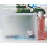 Plastic Makeup Brushes Bag For Women Zipper EVA Slider Gusset Cosmetic Bag,