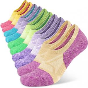 Women's Ankle Compression Running Socks Custom Color Athletic Low Cut Cushioned Socks