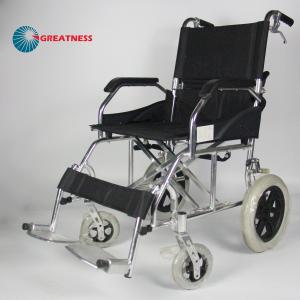 Light Weight Folding Aluminum Manual Wheelchair Solid Wheel United Break Easy Carry