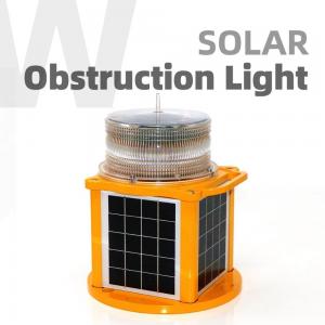 China AFS400 LED Obstruction Light Solar Powered Aircraft Warning Lamp 6-7KM Visibility supplier
