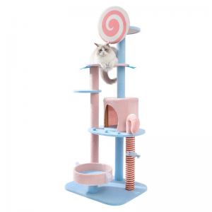 Climbing Frame Cat Tree Nest Integration Large Cat Living Articles With Two Beds
