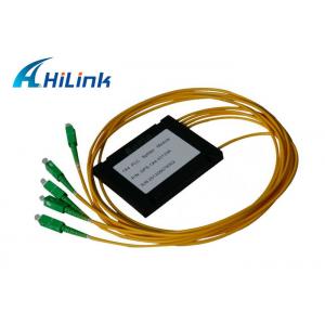 China Mini ABS BOX PLC Optical Splitter , 1x4 PLC Splitter Module With SC / APC Connector supplier