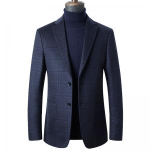 Men's Nonwoven Office Wear Customized Logo Slim Fit Black Wedding Suit Blazer Jacket